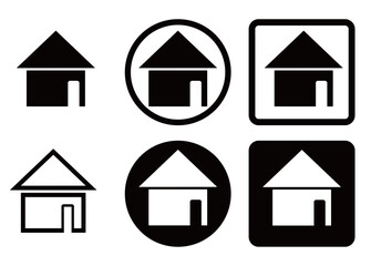 Home Icon for apps and websites. Home icon collection. Home symbol