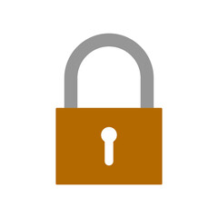padlock icon with transparent background
