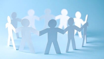 Stylized Image of People from Around the World Connected by Friendship