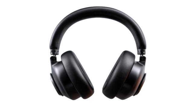 Headphone Symphony: Immerse yourself in a world of sonic perfection with these sleek, noise-canceling headphones, engineered for ultimate audio clarity and comfort.