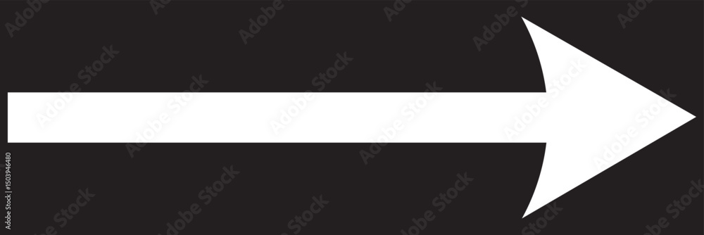 Poster long arrow icon. long arrow vector. flat style arrow symbol. symbol of right arrow icon. vector illu