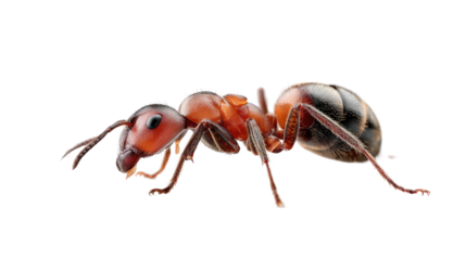 Ant Macro: A stunning close-up view of an ant in high definition, perfect for projects about nature, insects, and the fascinating world of the miniature.