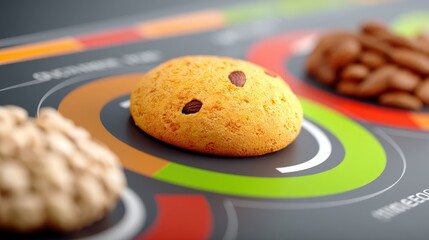 Colorful Cookie and Data Visualization Concept