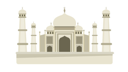 taj mahal vector illustration