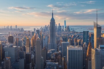 Fototapeta premium Exploring the Iconic Architectural Skyline of New York City