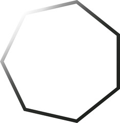 blank photo frame on white with abstract gradient shape