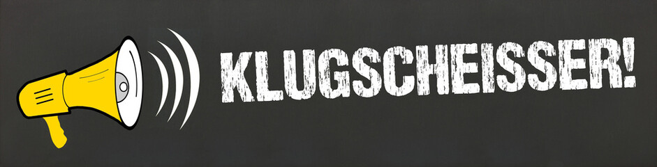 Klugscheisser!