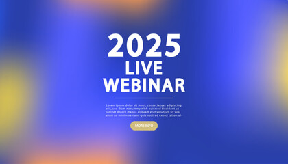 Banner to the online conference background. Web media event. Dynamic Background. Futuristic Poster for Corporate Meeting, Online Courses, Webinar, Seminar. Conference, Business Event Announcement.