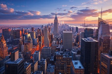 Fototapeta premium Breathtaking New York City Driving Tour Featuring Vibrant Urban Landscapes and Iconic Skyline Views