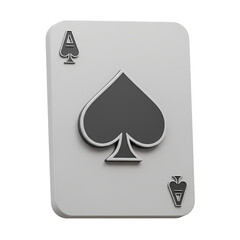 Fototapeta premium Ace of Spades HighResolution 3D Render Free Download