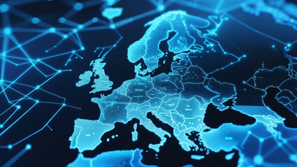 Europe Network Map, Global Connections