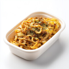 Delicious Pasta Bake in Compostable Container, Ready-to-Eat Meal