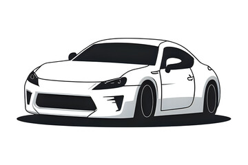 Naklejka premium car character 