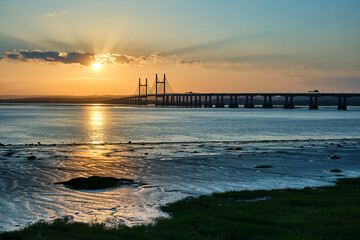Second Severn Crossing at Sunset