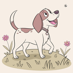 Creative barking dog  for  media - Barking dog vector