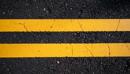 asphalt road with yellow lines