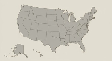 United States Map: A Detailed Outline of States