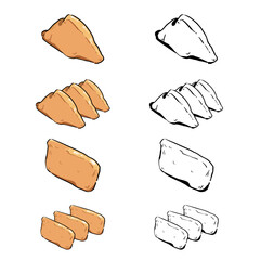 手書き_いなり寿司_ベクター素材_セット_03