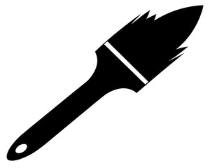 Paint Brush Vector – Artistic Brush Icon Clipart