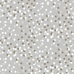 Confetti Seamless Pattern gray soft pastel colors for fabric and wallpaper design print.