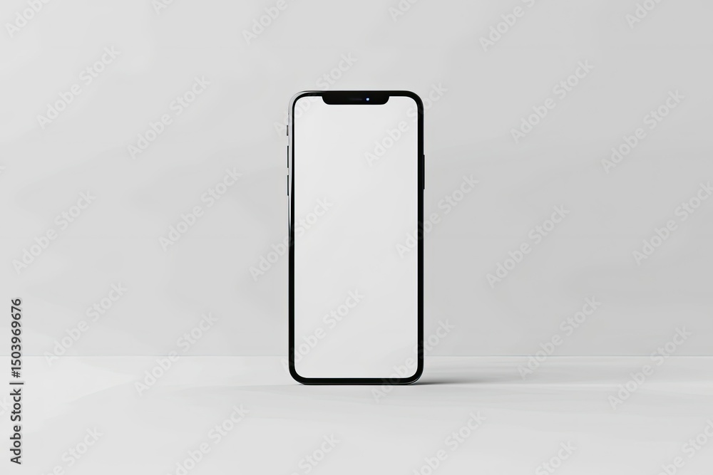 Poster high resolution of smartphone mobile screen ui ux mockup