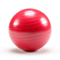 Red exercise ball fitness equipment gym workout healthy lifestyle