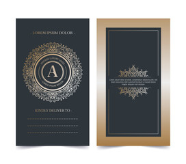 Invitation Card with Ornamental Logo