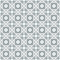 Decorative Swirl Floral Ornament Pattern for Textile and Paper Background