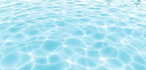 Obraz premium Mint blue water surface with white water texture, gentle ripples and rings Spa concept background , topview, design