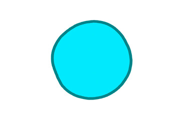 Blue round circle icon pattern