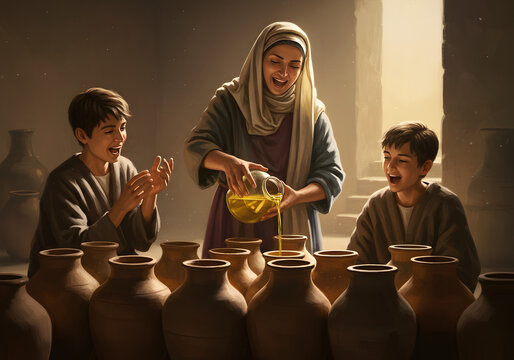 Elisha and the Widow's Oil(2 Kings 4:6)