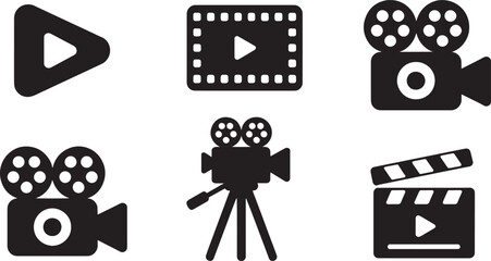 Obraz premium Cinema Icons Set