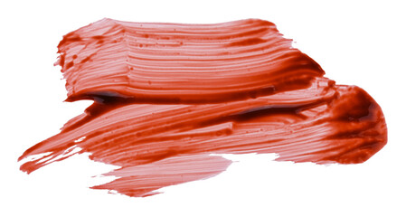 Brush strokes blood isolated on a transparent background. Completely in focus. Full depth of field....