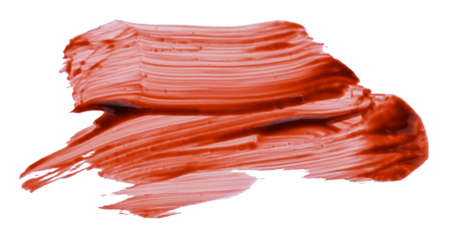 Brush strokes blood isolated on a transparent background. Completely in focus. Full depth of field. PNG.