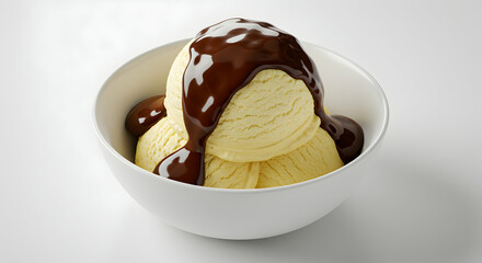 Decadent Chocolate Sauce  Vanilla Ice Cream