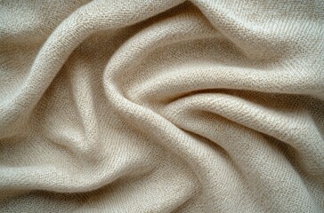 Beige cotton dobby texture, realistic and seamless weave