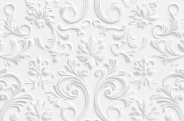 Fototapeta premium Bright white dobby background with fine