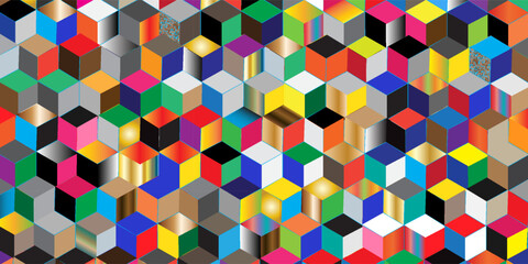 Seamless background pattern with squares and shadows, eps10 vector