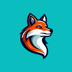 Obraz premium Adorable Cartoon Fox Mascot Vector Design for Animal Character Logo Cute Avatar Furry Illustration Emblem Wildlife Branding Icon Poster Graphic Identity Modern Digital Concept Print Product