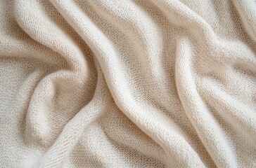 Dobby fabric texture background, light beige