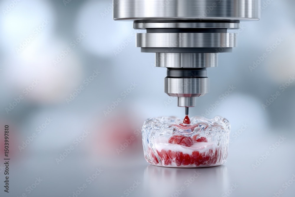 Poster precision 3d bioprinting robotic arm cellular material