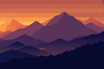 dusk light casting long shadows on layered 