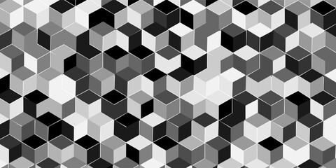 Abstract cubic seamless background, vector illustration, eps10