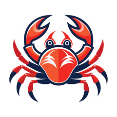 crab-color isolated-crab-on-white-background