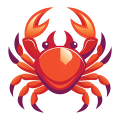 crab-color isolated-crab-on-white-background