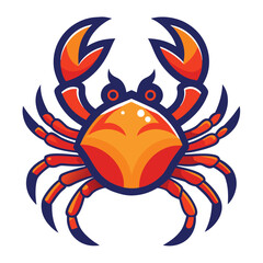 crab-color isolated-crab-on-white-background