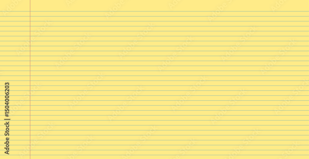 Poster legal pad lined paper. notebook paper background blank. office supply and school sheets. student or 