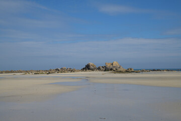 La plage des Amiets à Cléder - Bretagne France