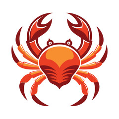 crab-color isolated-crab-on-white-background