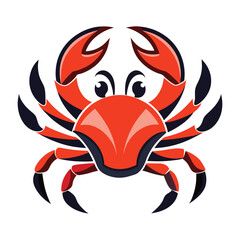 Fototapeta premium crab-color isolated-crab-on-white-background